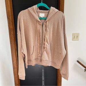 American Eagle Outfitters Light Brown Hoodie Sweater